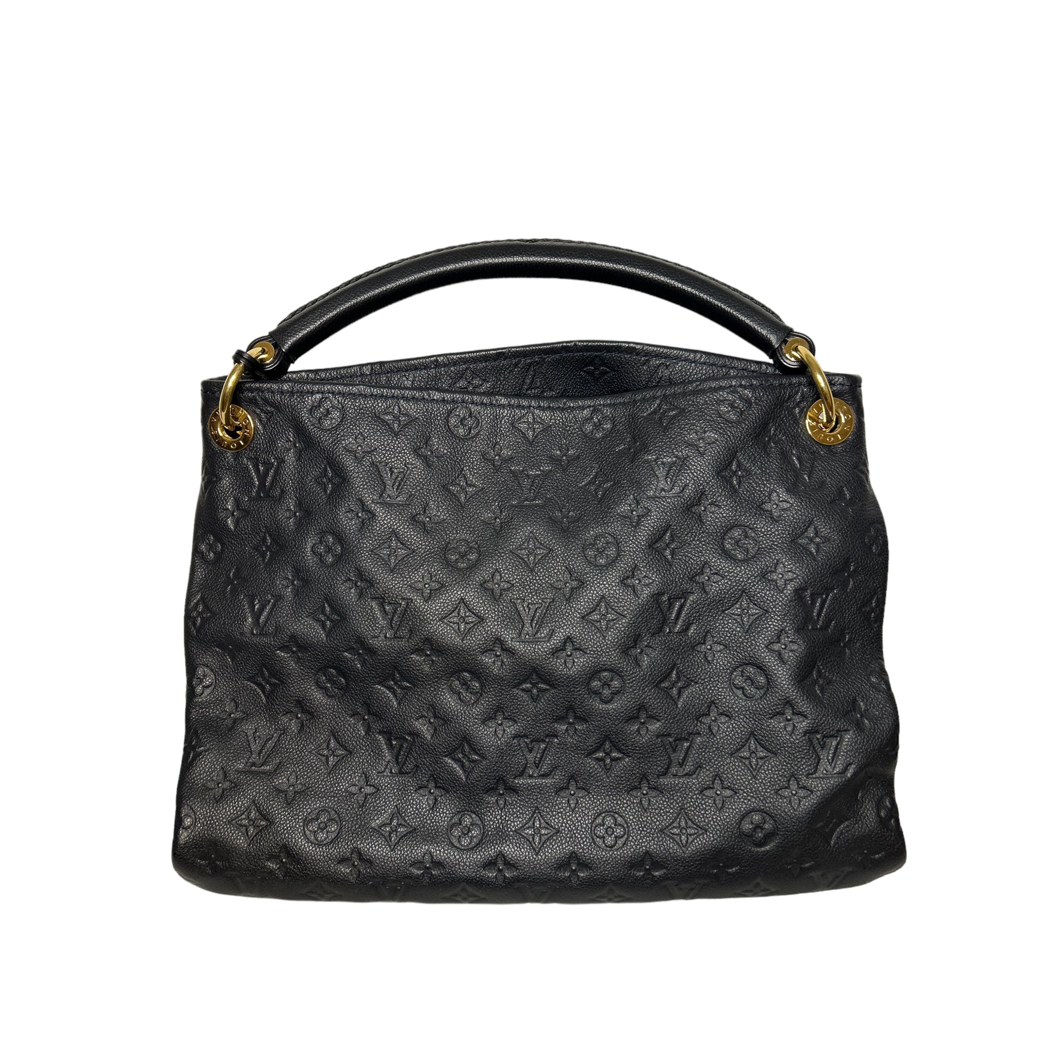 Louis Vuitton Black Monogram Leather Empreinte Artsy MM Tote Bag Louis  Vuitton