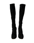 ETRO | Black Suede Knee-High Boots