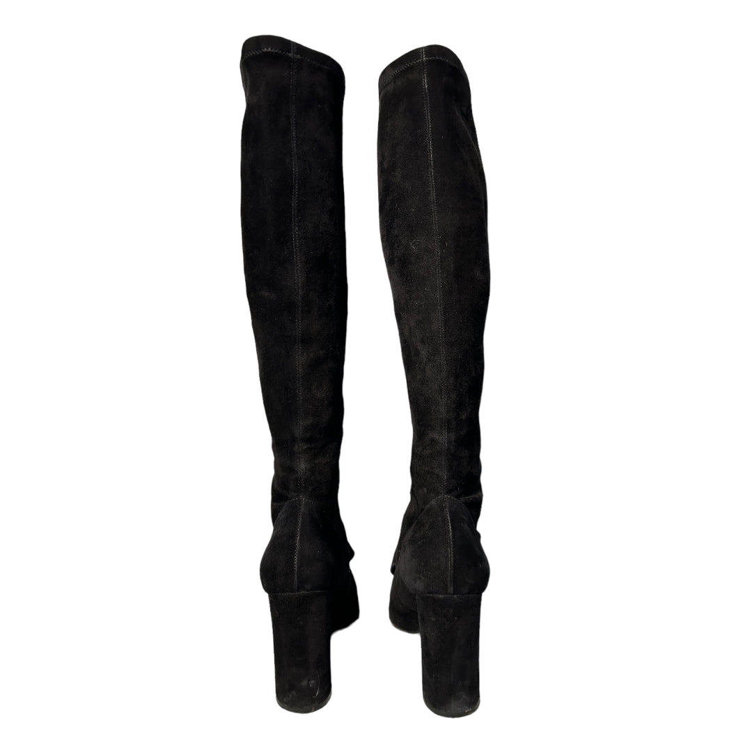 ETRO | Black Suede Knee-High Boots