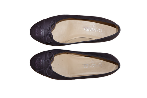 CHANEL Ballerine CC Purple