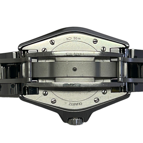 CHANEL J12 Titanium Black Diamond Bezel Watch 38 mm