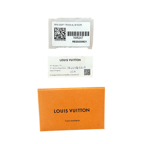 Louis Vuitton Alligator Mini Soft Trunk Black