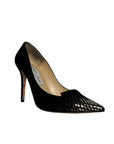 Jimmy CHOO | Black and Silver Suede Pumps