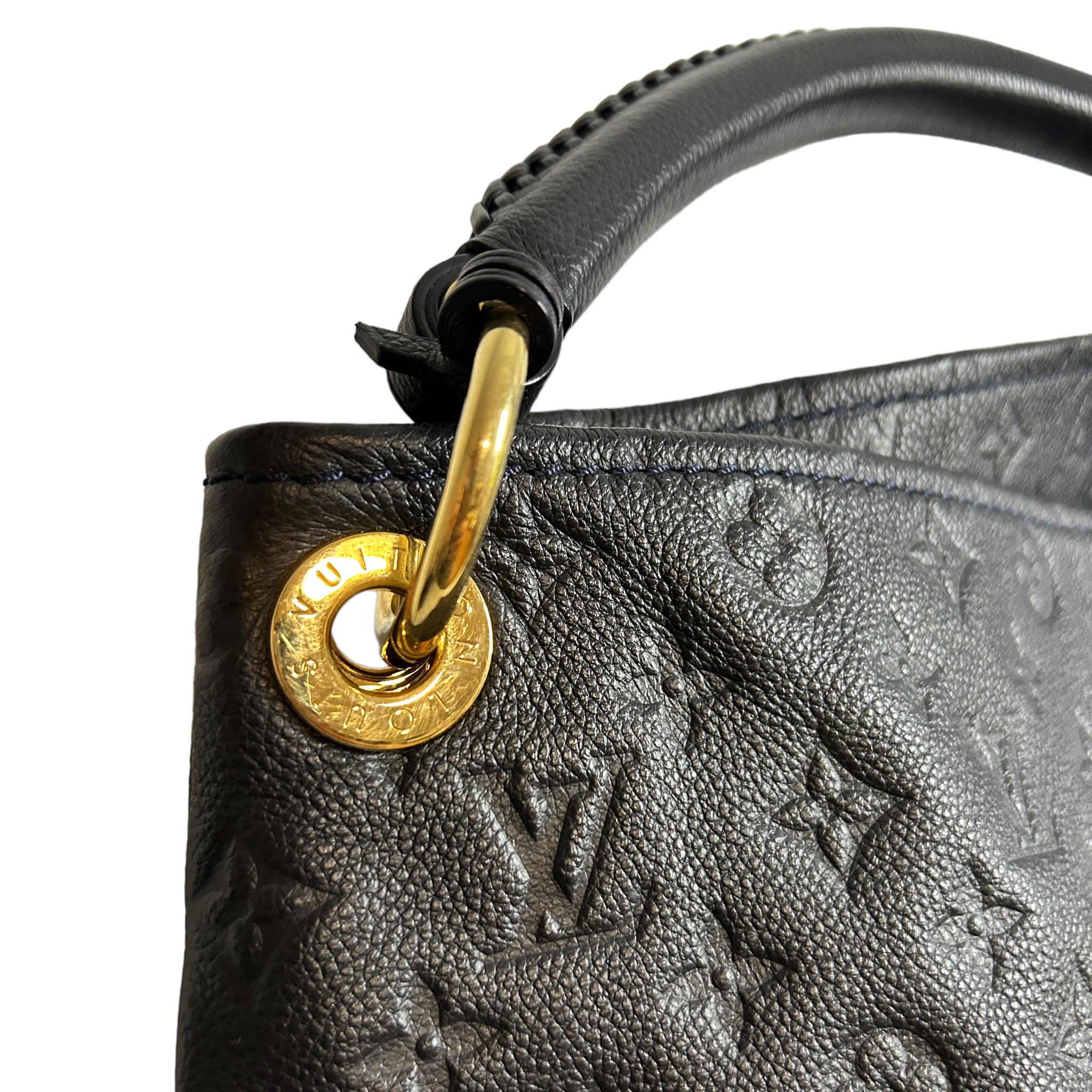 Louis Vuitton Black Monogram Empreinte Leather Artsy MM Shoulder
