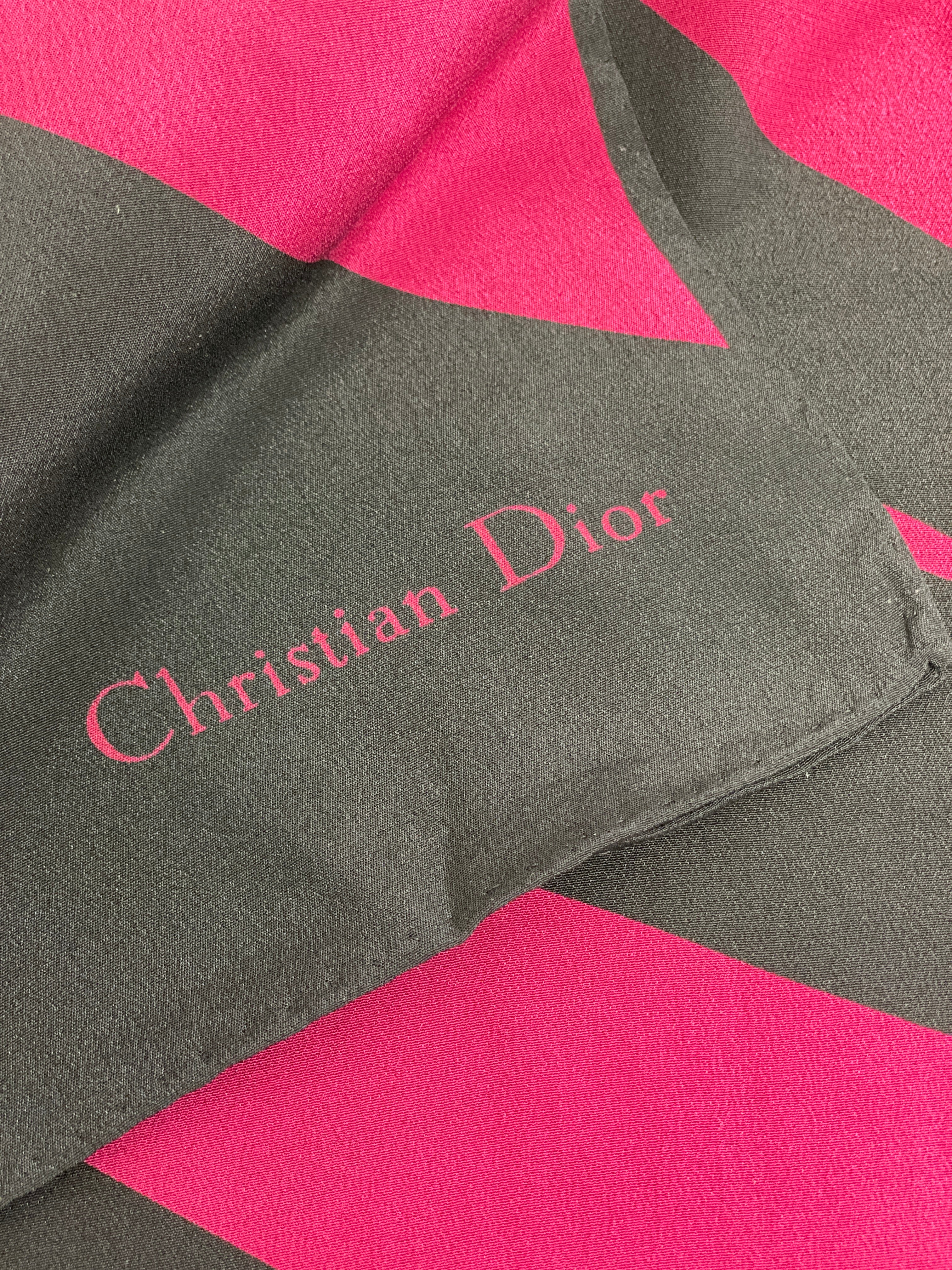 Vintage Christian Dior | Foulard en soie L-Long