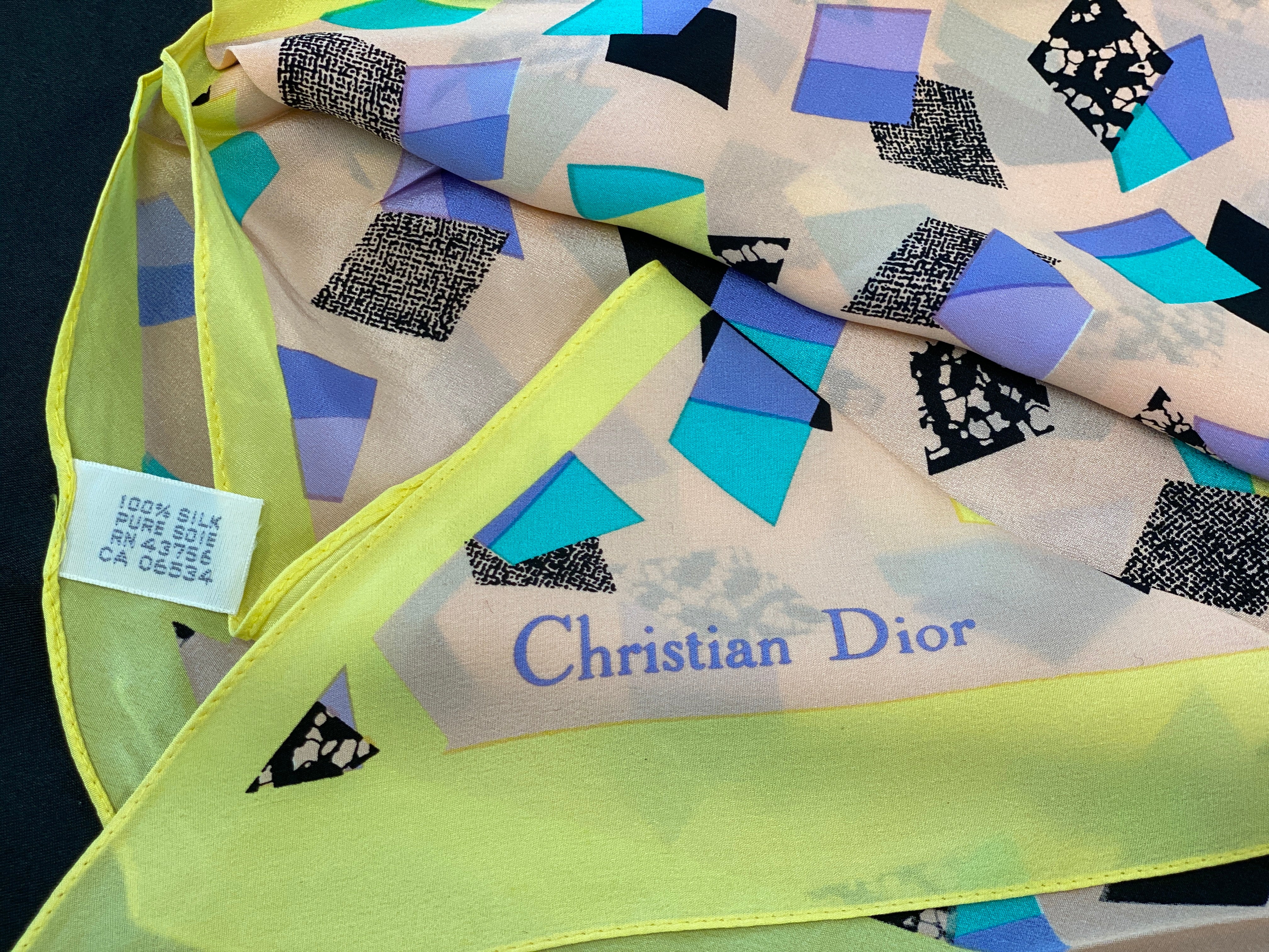 Vintage Christian Dior | Pointe silk scarf