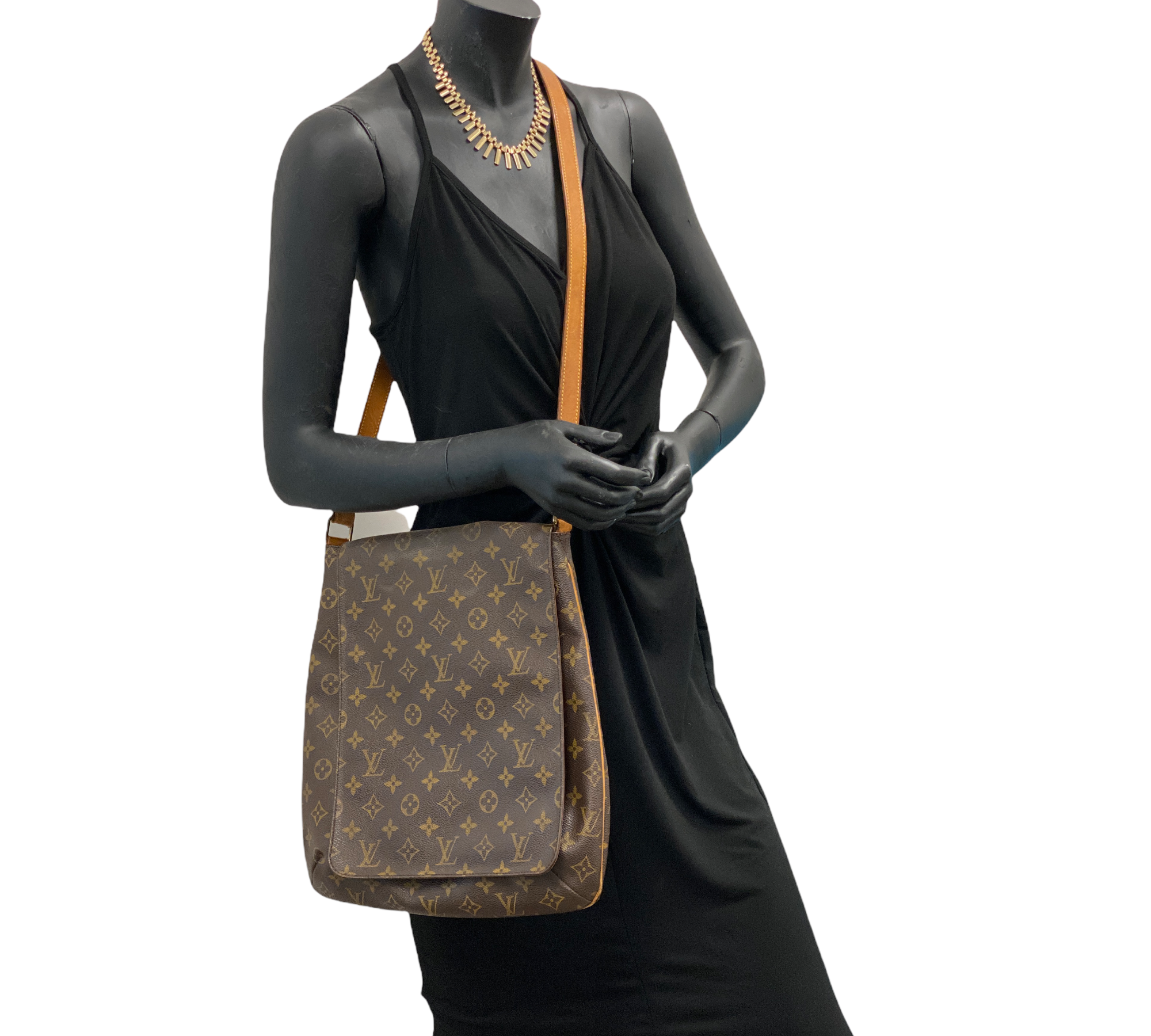 Louis Vuitton Monogram Canvas Musette Salsa GM Shoulder Bag Louis Vuitton